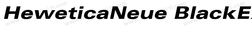 HeweticaNeue BlackExtobl字体转换